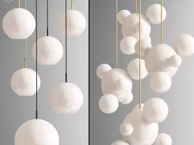 Flexlite Jacqueline And Bolle Ceiling Light 3D model