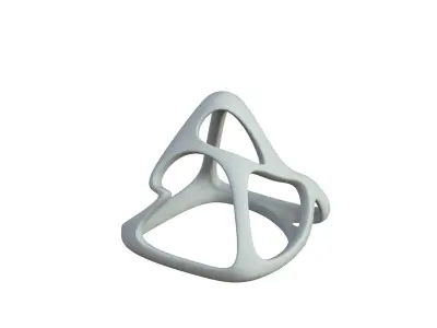 SciFi Cube Object No 59233 Low Poly Shape Low-poly 3D model