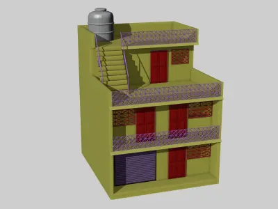House Low-poly 3D model 41
