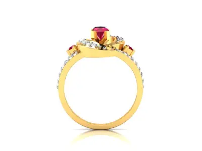 Women Ring 3D print model 100