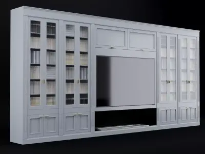 TV Furniture Wall 3D model