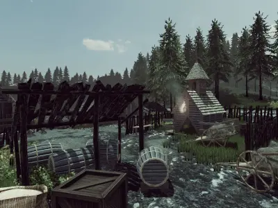 Viking House Low-poly 3D model