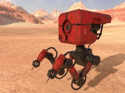 RED ROBOT 3D model purchase