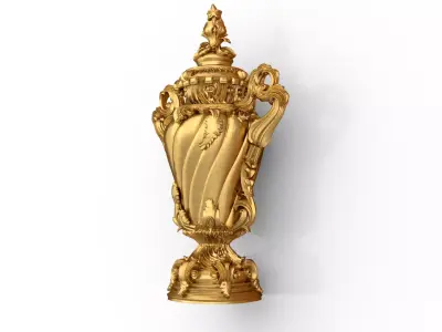 Classical urn decorative onlay cnc 3d printing stl 04 3D print model purchase