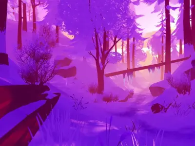 STORY - Northern Nature Low-poly 3D model