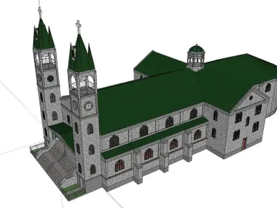 Architecture-Religion-God-Culture-Temple-076 church 3D model