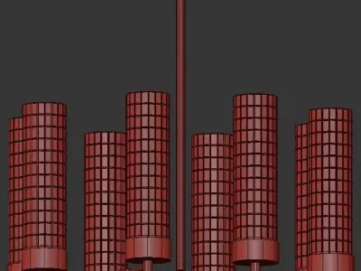 Otes Chandelier 3D model