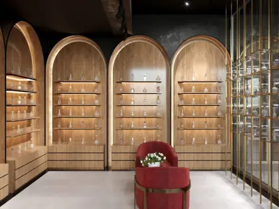 PERFUME SHOP 3D SCENE 3D model