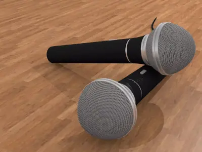 Microphone high detail 3D model