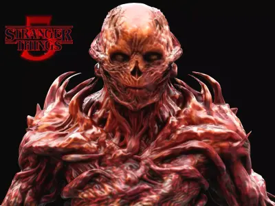 Vecna 3D Model from Stranger Things 5 Low-poly 3D model