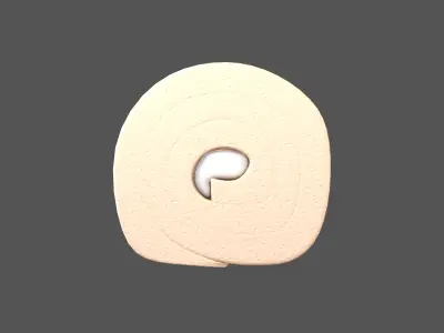 Swiss Roll v1 007 Low-poly 3D model