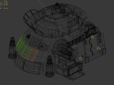 Future World - Machinery Shop 02 3D model