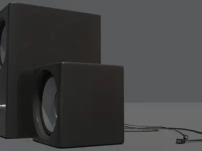 Speakers speaker system 3D model
