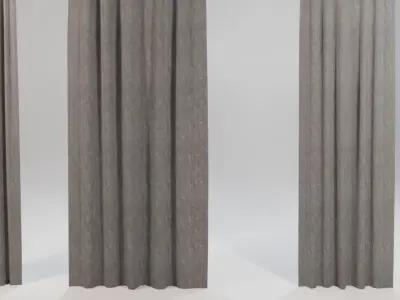  Shapespark low poly curtains kit - Free 3D model