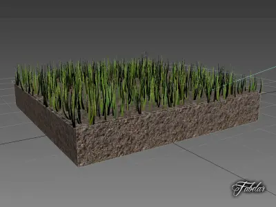 Grass patch 02 3D model