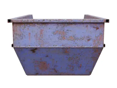 Waste containers Low-poly 3D model