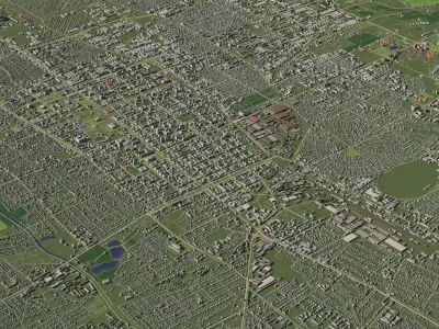 Bishkek Kyrgyzstan - city and urban 3D model