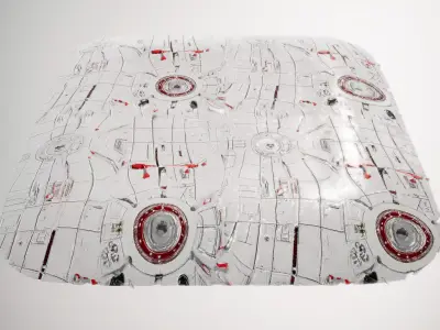 HQ PBR Textures Set Metal SciFi Panels Texture