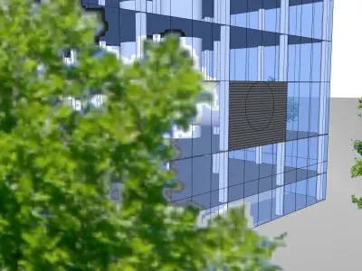 Infinite-wind tunnel with WIND SCOOPS  top 3D model