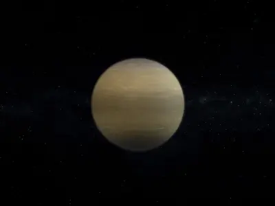 Gas Giant Alien Planet 04 Low-poly 3D model
