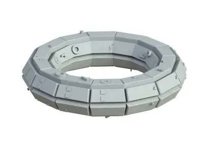 Sci Fi Object No 4338 Low Poly Low-poly 3D model