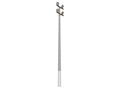 Concrete Lamp Post - Light Pole - Light Post - Street Light 19 3D model