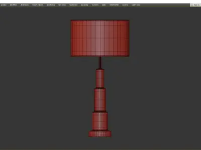 Marble Metal Table Lamp Liang and Eimil Walker Low-poly 3D model