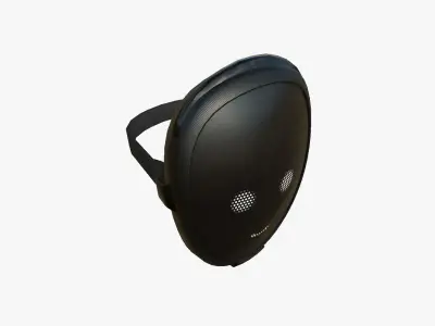 LED Screen Mask - A11 Robot Face - Character Design Low-poly 3D model