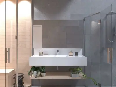 steam bath Free 3D model