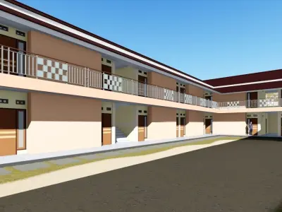 Boarding House 01 use at Indonesia 3D model