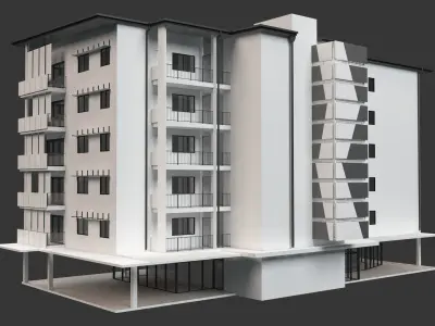 Apartment Building 18 3D model