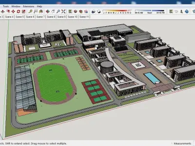 Sketchup School and University B3 3D model