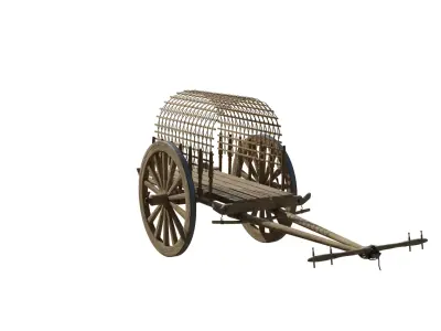 Bullock cart  3D model