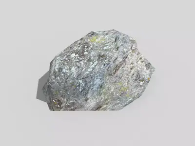 low poly rock Low-poly 3D model