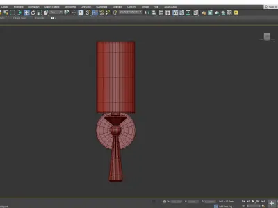 Birch Wall Sconce Low-poly 3D model