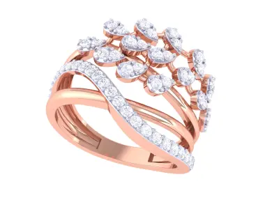   Women Ring MTL 3dm STL OBJ FBX Details 3D print model
