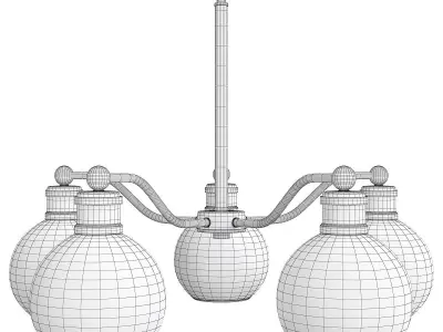 Progress Lighting P400147 Hansford 5 Light Low-poly 3D model