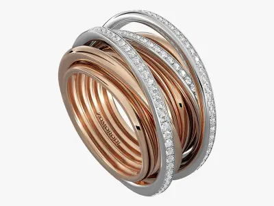 Jewelry Nest Ring Fractal Nature Collection 3D print model