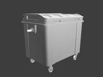 Dumpster trash can - trash can Low-poly 3D model