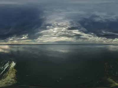 HDRI Ocean Panoramas Low-poly 3D model