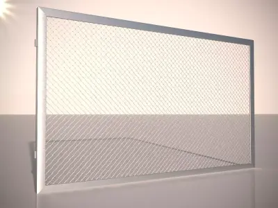 Fence 05 Low-poly 3D model