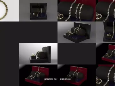 panther set  3D Model Pack