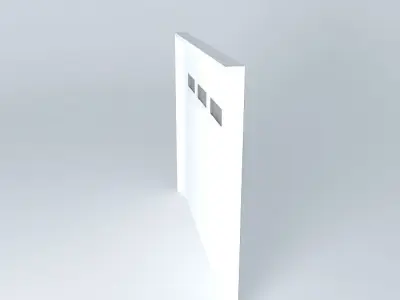 Configurable animated garage door 3D model