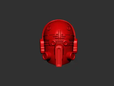helmet high poly sculpt 3d printable  3D model 137