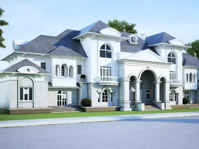 Exterior Scene - Vray Render 3D model