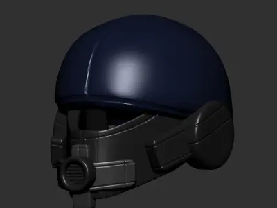 helmet high poly sculpt 3d printable ver 7 3D model 3D model 194
