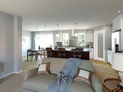 HQ Modular House With Furniture 2 3D model