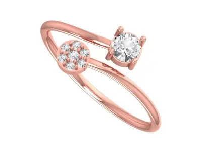 Women Light Weight Band Ring 3D print model 18