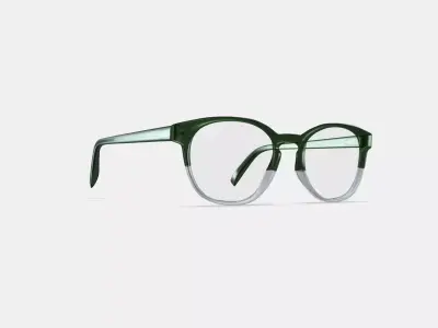 Abner Eyeglasses in Rosemary Crystal Fade 3D model