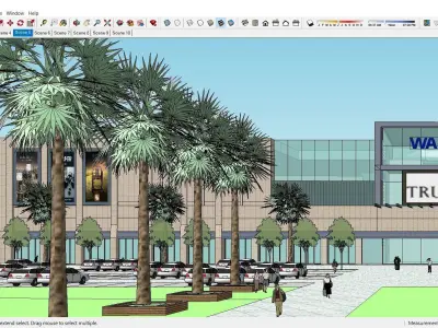 Sketchup Shopping Center 164 3D model